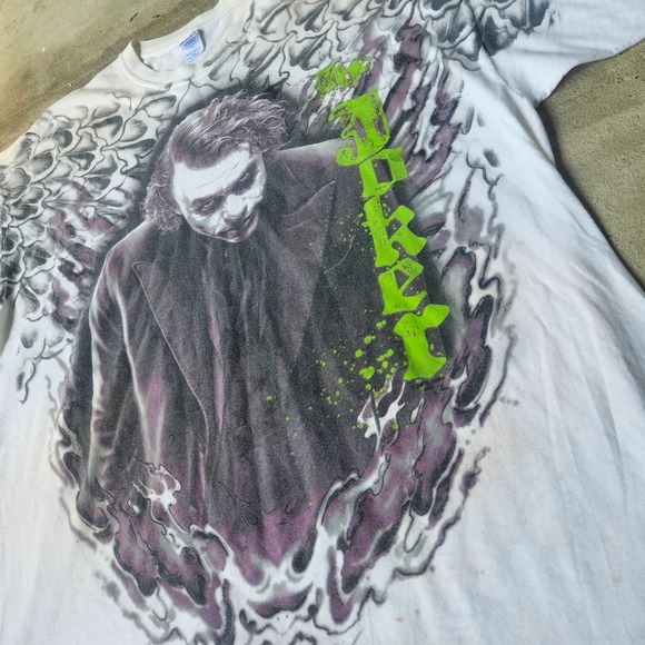 Batman Dark Knight Joker Heath Ledger Tee Sz XXL - Picture 2 of 3